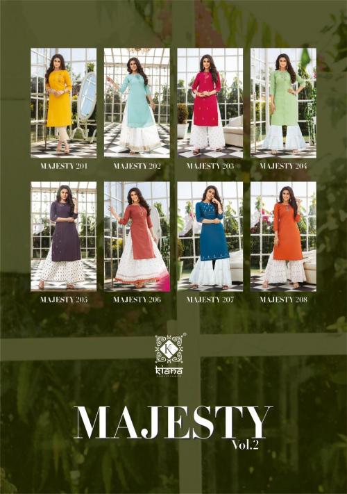 Kiana Fashion Majestry 201-208 Price - 6320