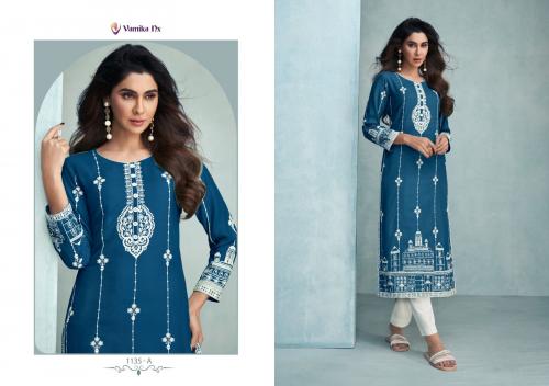 Vamika Nx Rooh Dark 1135-A Price - Only Kurti :-500 ,Only Pant :-600