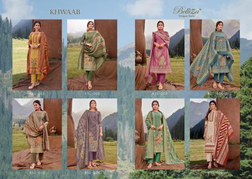 Belliza Designer Khwaab 831-001 to 831-008 Price - 6760