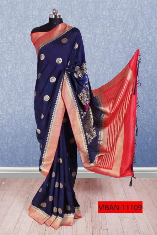 Mintorsi Designer Banarasi Silk Saree 11109 Price - 1530