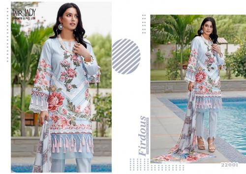 Fair Lady Firdous Jade Embroidered Collection 22001 Price - Chiffon Dup-605 , Cotton Dup-649	