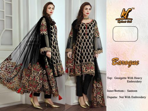 Kainat Fab Baroque Black Salwar Suits