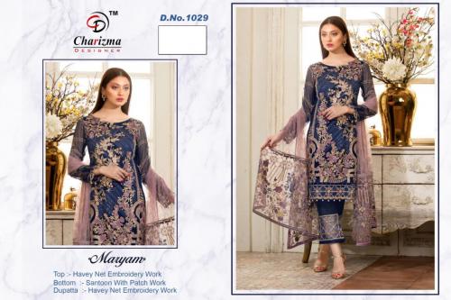 Charizma Designer Maryam 1029 Blue Suits