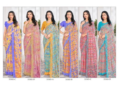 RUCHI SAREE RAGAA GEORGETTE - 9 33301-A TO 33303-D Price - 6276