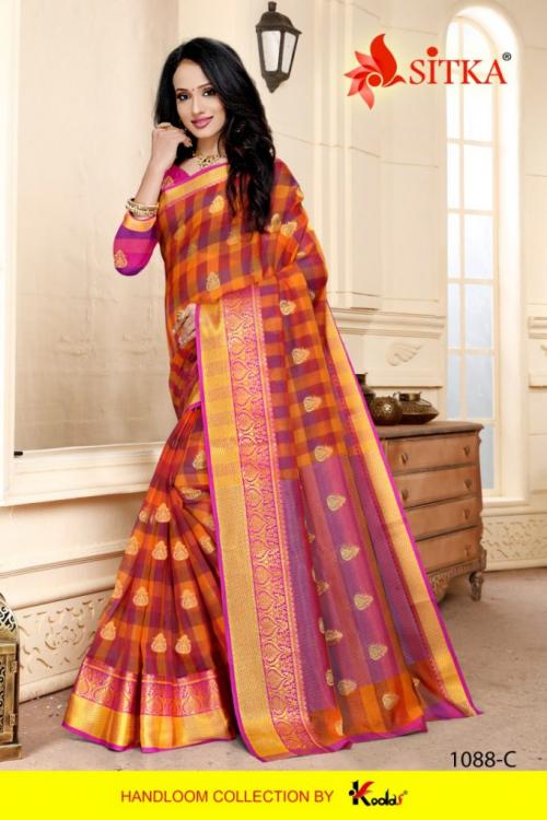 Sitka Saree Air Hostess 1088 C  Price - 660