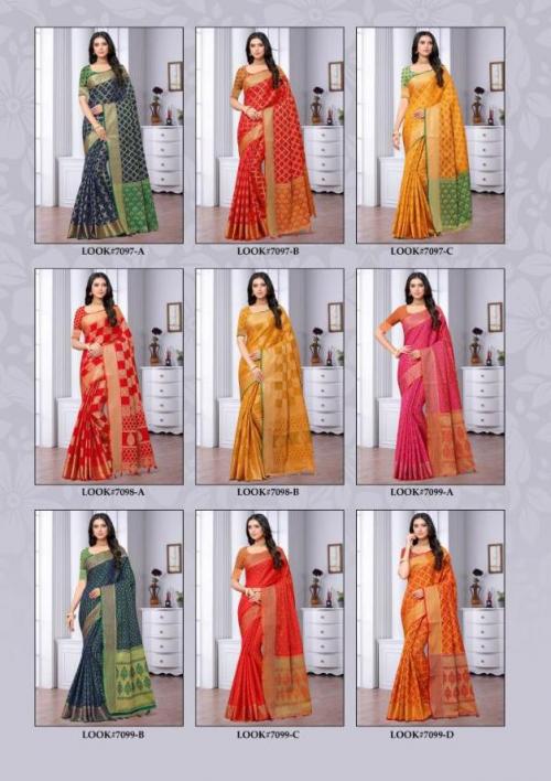 Heat & Soul Bandhani Weaves 7097-7099 Price - 10125