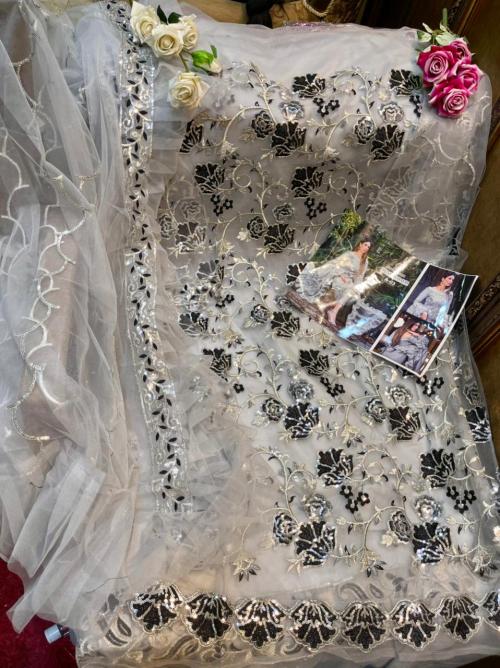Alif Fashion Mahnoor A-03 Grey Price - 1350