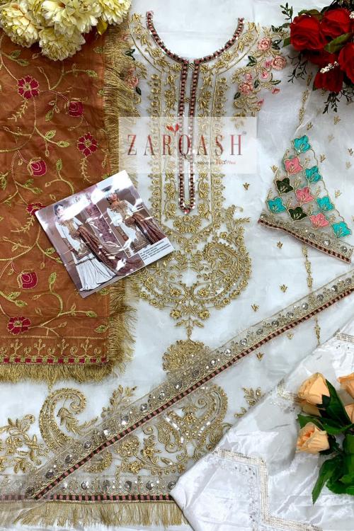 Khayyira Suits Zarqash Mariya.B Embroidered Z-2080-D Price - 1200