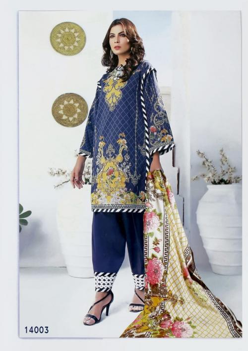 Apana Cotton Suit Aaliya Karachi Cotton 14003 Price - 449