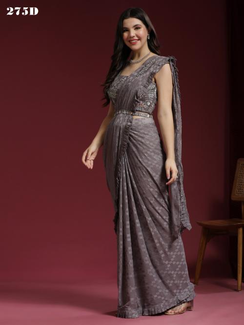 Aamoha Trendz Ready To Wear Designer Saree 275-D Price - 3295