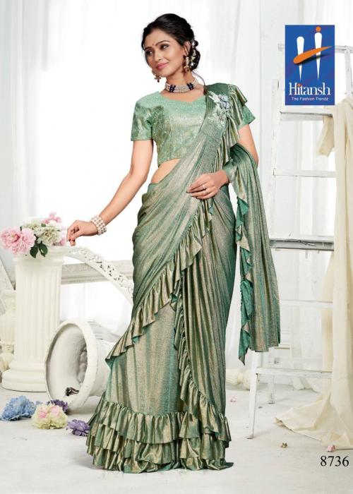 Hitansh Fashion Exclusive Stylish Imported Fabric Saree 8736