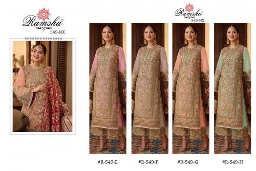 Ramsha Suit R-549 Colors  Price - 6200