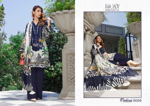 Fair Lady Firdous Digital Collection 15005 Price - Chiffon Dup-675 , Cotton Dup-725	