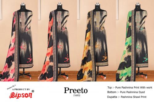 Bipson Prints Preeto 1693 Colors  Price - 2180