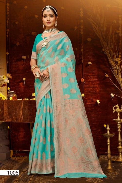 SAROJ SAREE ATLANTIC COTTON VOL-2 1006 Price - 395