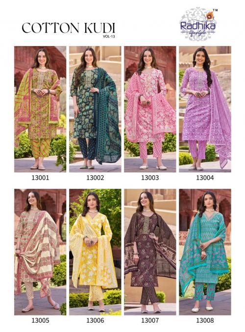 RADHIKA LIFESTYLE COTTON KUDI 13001 TO 13008 Price - 5760