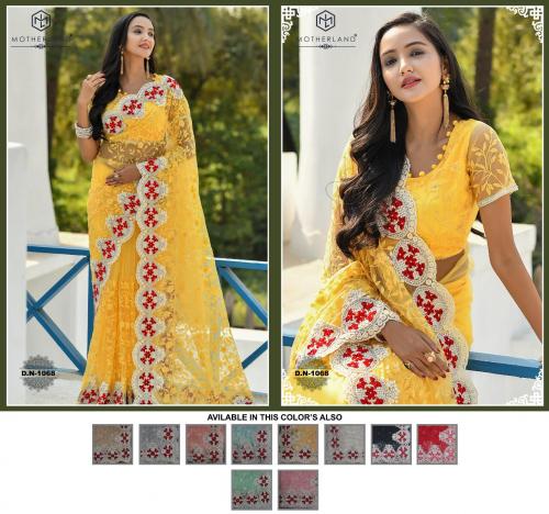 Motherland Net Designer Wedding Saree 1068 Price - 5120