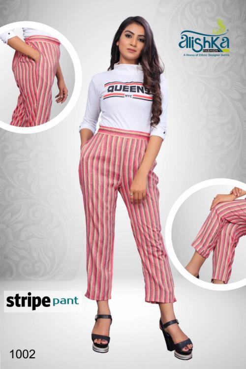 Alishka Fashion Stripe Pant 1002 Price - 345