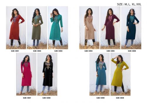 Kajree Fashion Kalaroop Lily 12031-12040 Price - 4500
