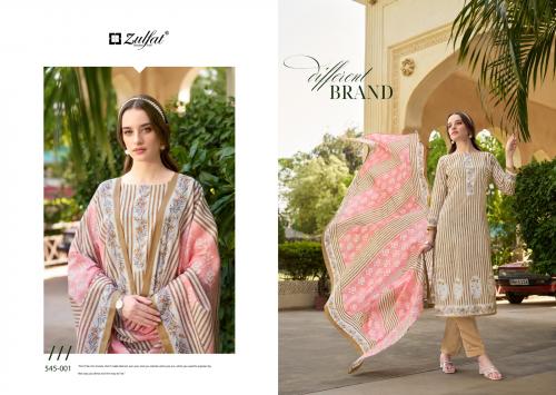 ZULFAT DESIGNER FARHANA VOL-5 545-001 TO 545-008
