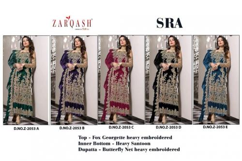 Khayyira Suits Zarqash Sra Z-2053 Colors  Price - 7100