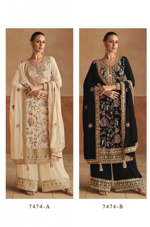 GULKAYRA DESIGNER LAHZA 7474A-7474B Price - 5798