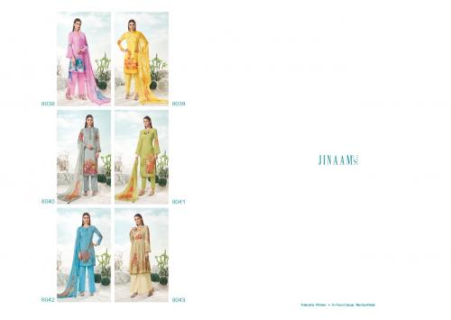 Jinaam Dress Evana 8038-8043 Price - 9900
