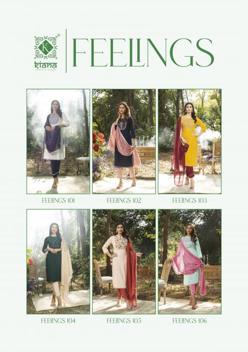 Kiana Fashion Feelings 101-106 Price - 6270