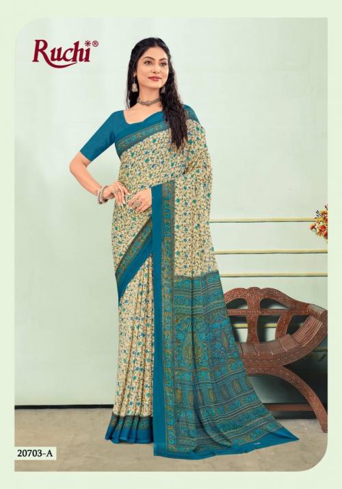 Ruchi Saree Star Chiffon 20703-A Price - 467