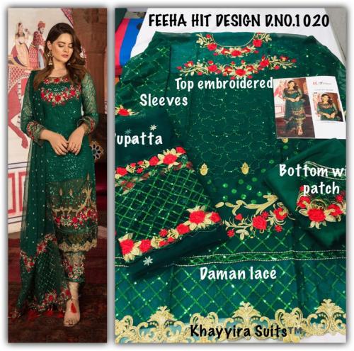 Khayyira Suits Feeha 1020 A Price - 1400