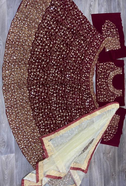 Bollywood Designer Lehenga LG-312 Maroon Price - 1399