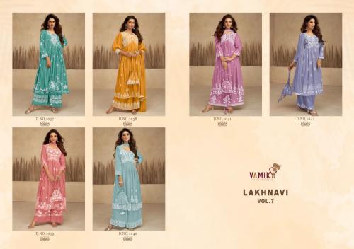Vamika Fashion Lakhnavi Vol-7 1037-1042 Price - 8070