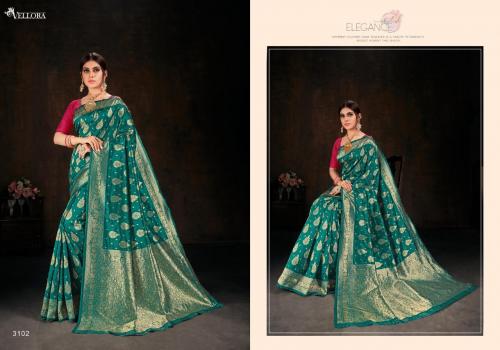 Vellora Saree Kara Silk 3102 Price - Full Set-695, Single- 825