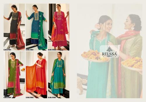 Relssa Fabrics Azwa 37001-37006 Price - 11400