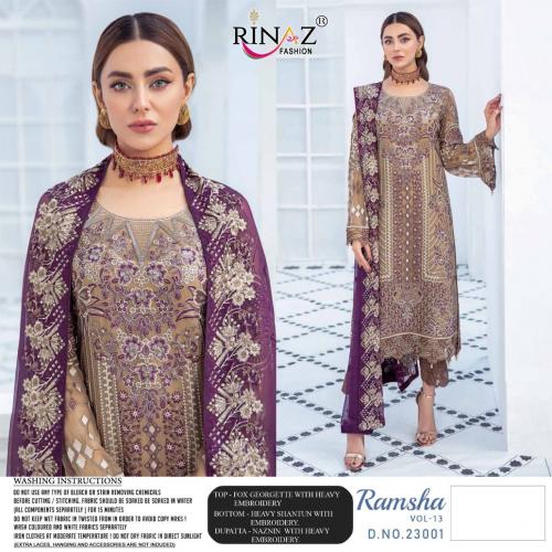 Rinaz Fashion Ramsha Vol-13 23001-23005 Series