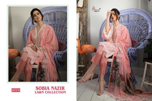 Shree Fab Sobia Nazir Lawn Collection 1672-B Price - 1149