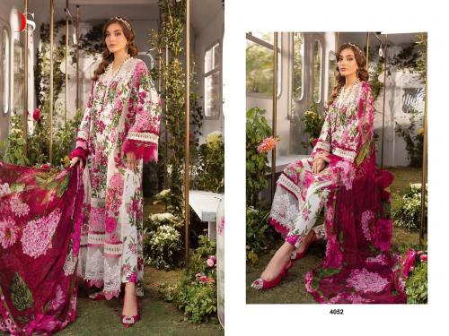 DEEPSY SUITS MARIA B M PRINTS - 24 4052 Price - Chiffon Dup - 720, Cotton Dup - 770