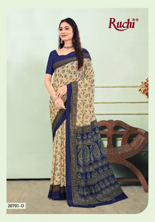 Ruchi Saree Star Chiffon 20701-D Price - 467