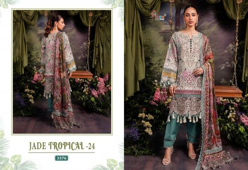 SHREE FAB JADE TROPICAL-24 3376 Price - Silver Dup- 600, Cotton Dup- 649