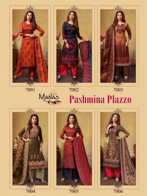 Manas Pashmina Plazo 7001-7006 Price - 4794