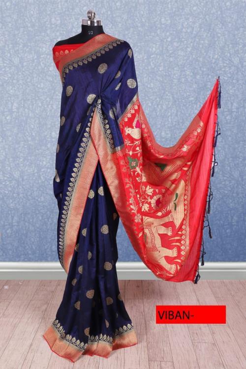 Mintorsi Designer Banarasi Silk Saree 11107 Price - 1530