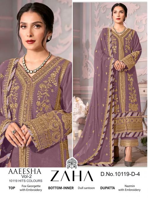 ZAHA AAEESHA VOL-2 10119-D-4 Price - 1399