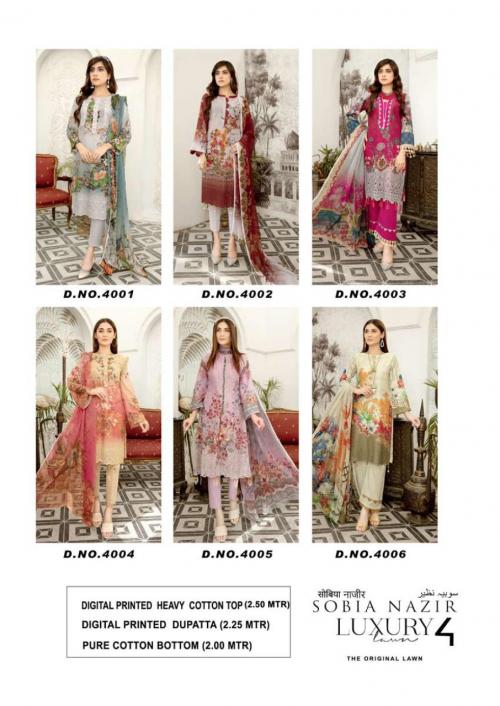 Keval Fab Sobia Nazir Luxury 4001-4006 Price - 3390