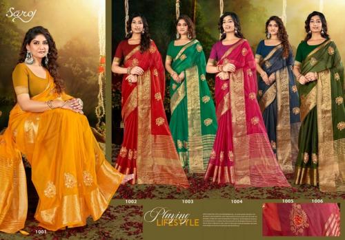 SAROJ SAREE LAILLA VOL-3 1001 TO 1006 Price - 3390