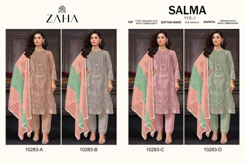 ZAHA SALMA VOL-1 10283-A TO 10283-D Price - 5596