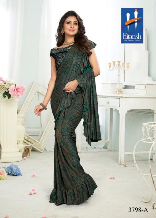 Hitansh Traditional Fancy Imported Fabric Designer Saree