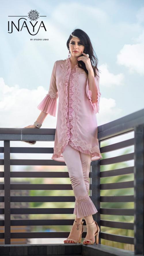 Inaya By Studio Libas Frilly Collection Pink Price - 1399