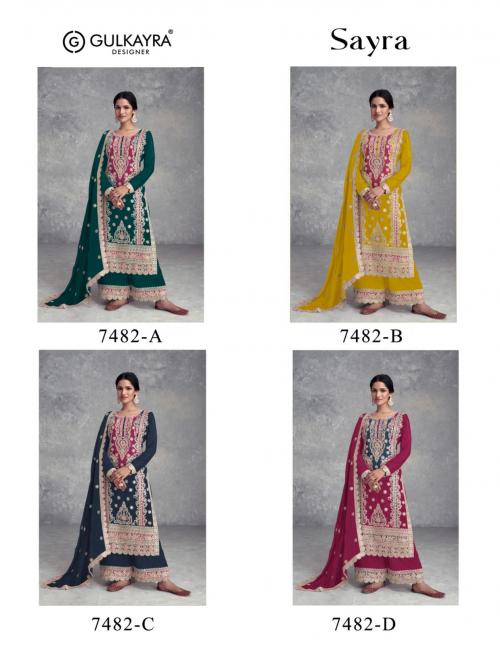 GULKAYRA DESIGNER SAYRA 7482A-7482D Price - 10796