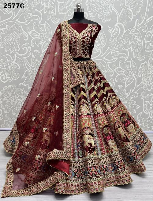Anjani Art Bridal Lehenga Choli 2577-C Price - 13049