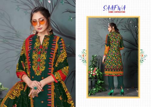 Madhav Fashion Saafwa Lawn Collection 5004 Price - 420